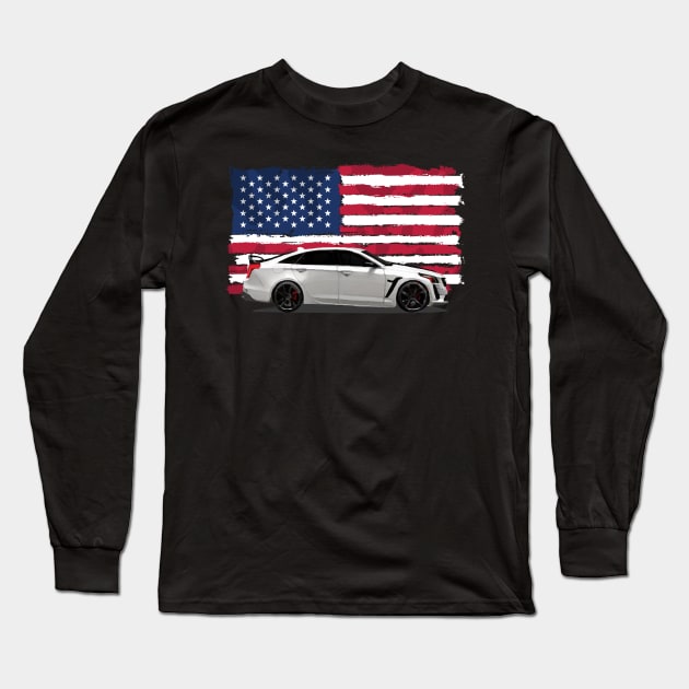 Cadillac CT5-V Blackwing Long Sleeve T-Shirt by Moulezitouna